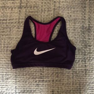 Plum Nike Sports Bra. Medium.